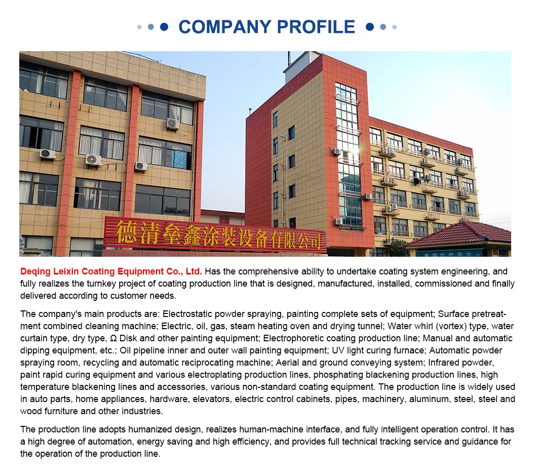 Professional Design Custom/Semi -Automatic/Paint/Powder/Metal, Plastic, Aluminum, Wooden Board Surface Coating Production Line