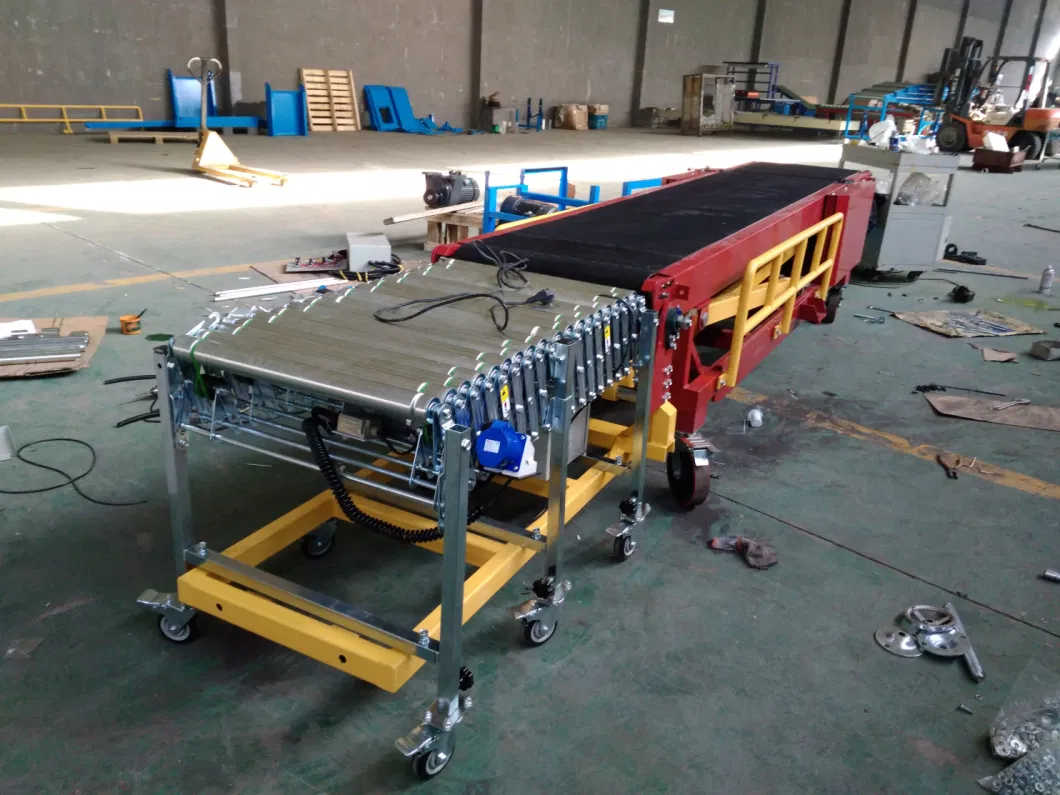 Motorized Loading/Unloading Belt Conveyor&Powered Roller Conveyor System