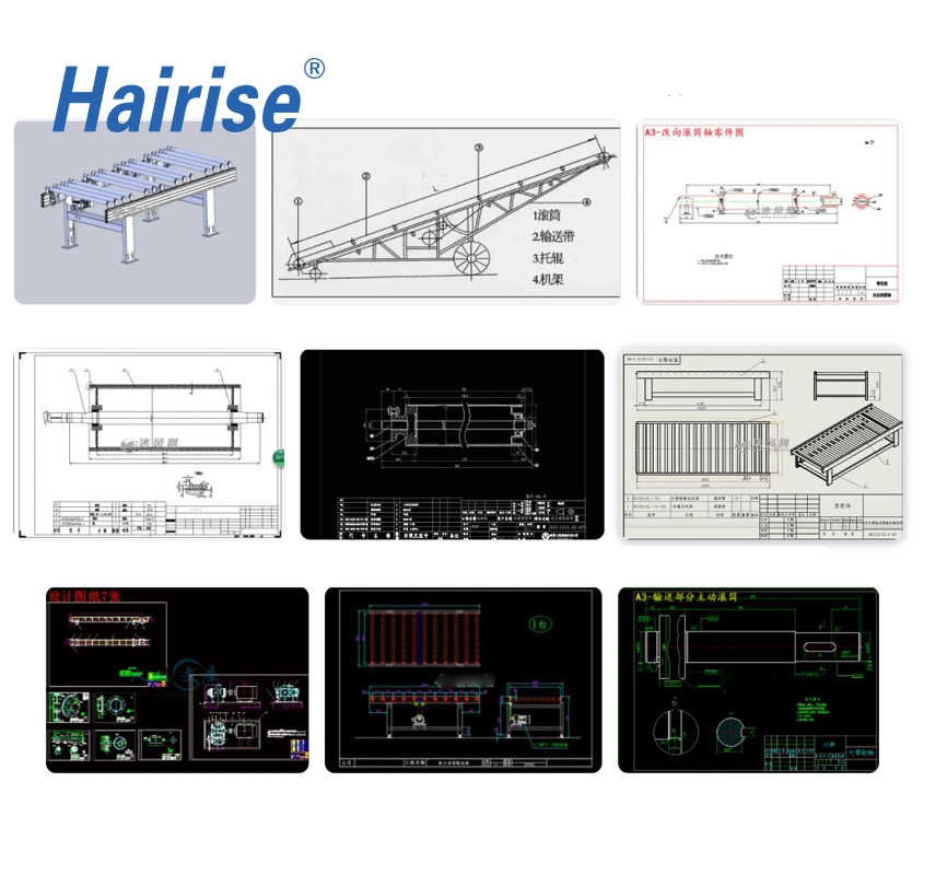 Hairise Straight/Turn Modular Belt Conveyor System Wtih FDA& Gsg Certificate